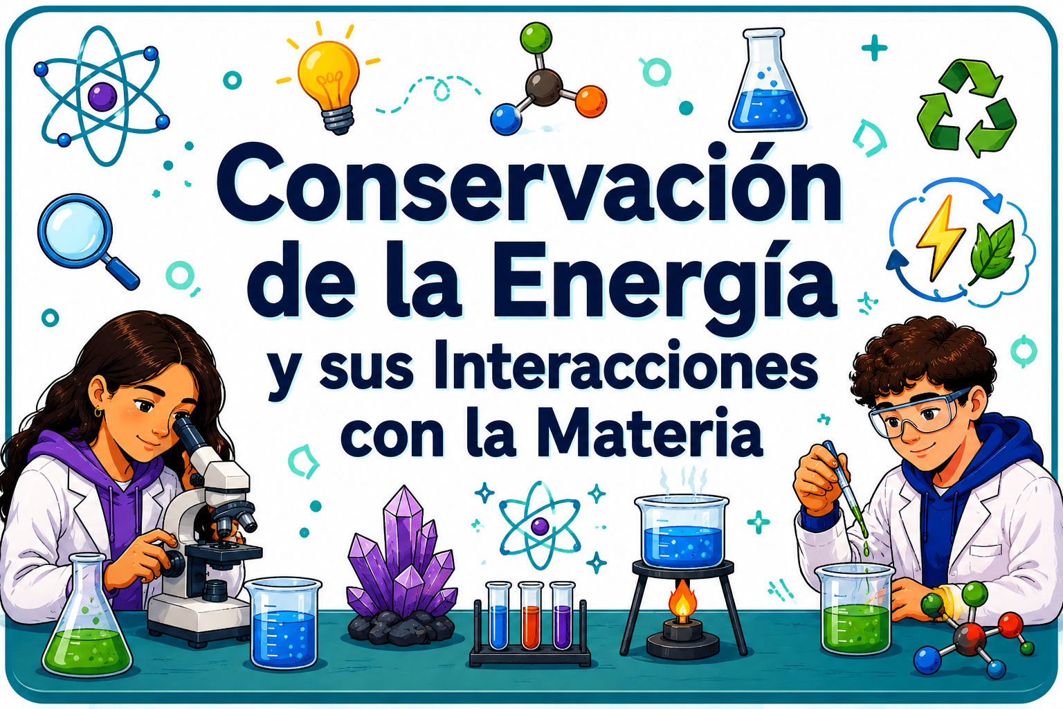 Conservación de la Energía y sus Interacciones con la Materia