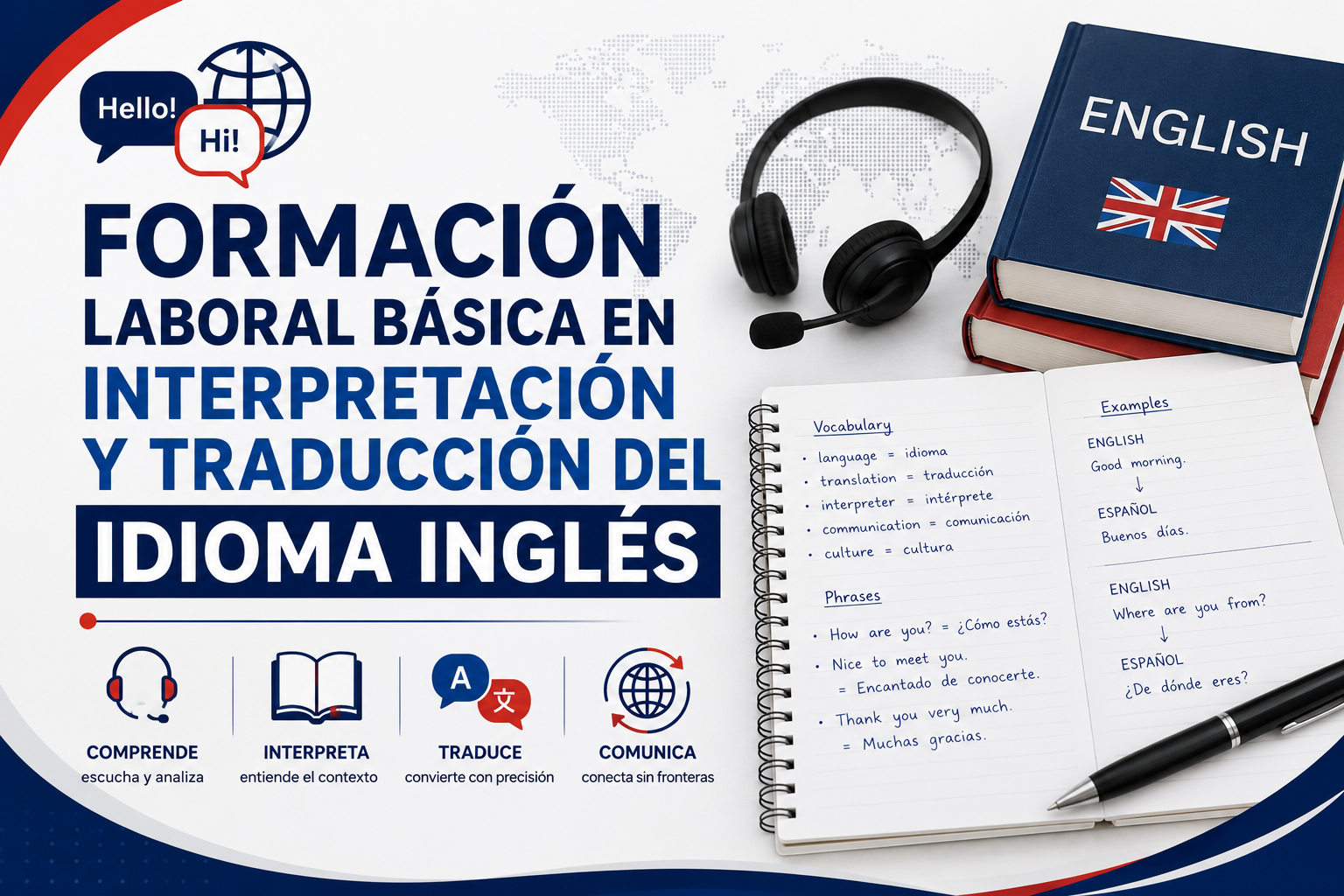 Formación Laboral Básica en Interpretación y Traducción del Idioma Inglés